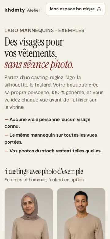 Outil mannequins : des visages inventés pour vos vêtements